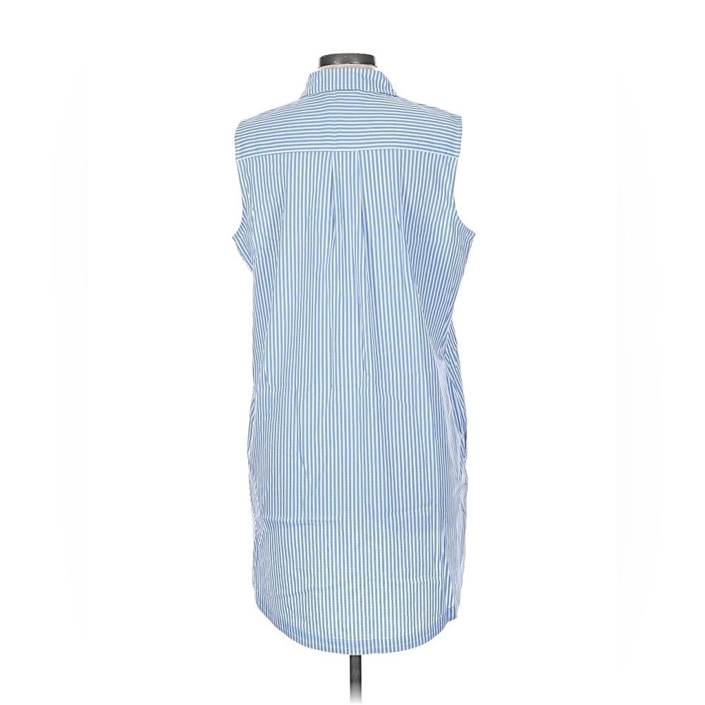Vineyard vines Blue Striped Sleeveless dress Size 8 - Picture 4 of 5